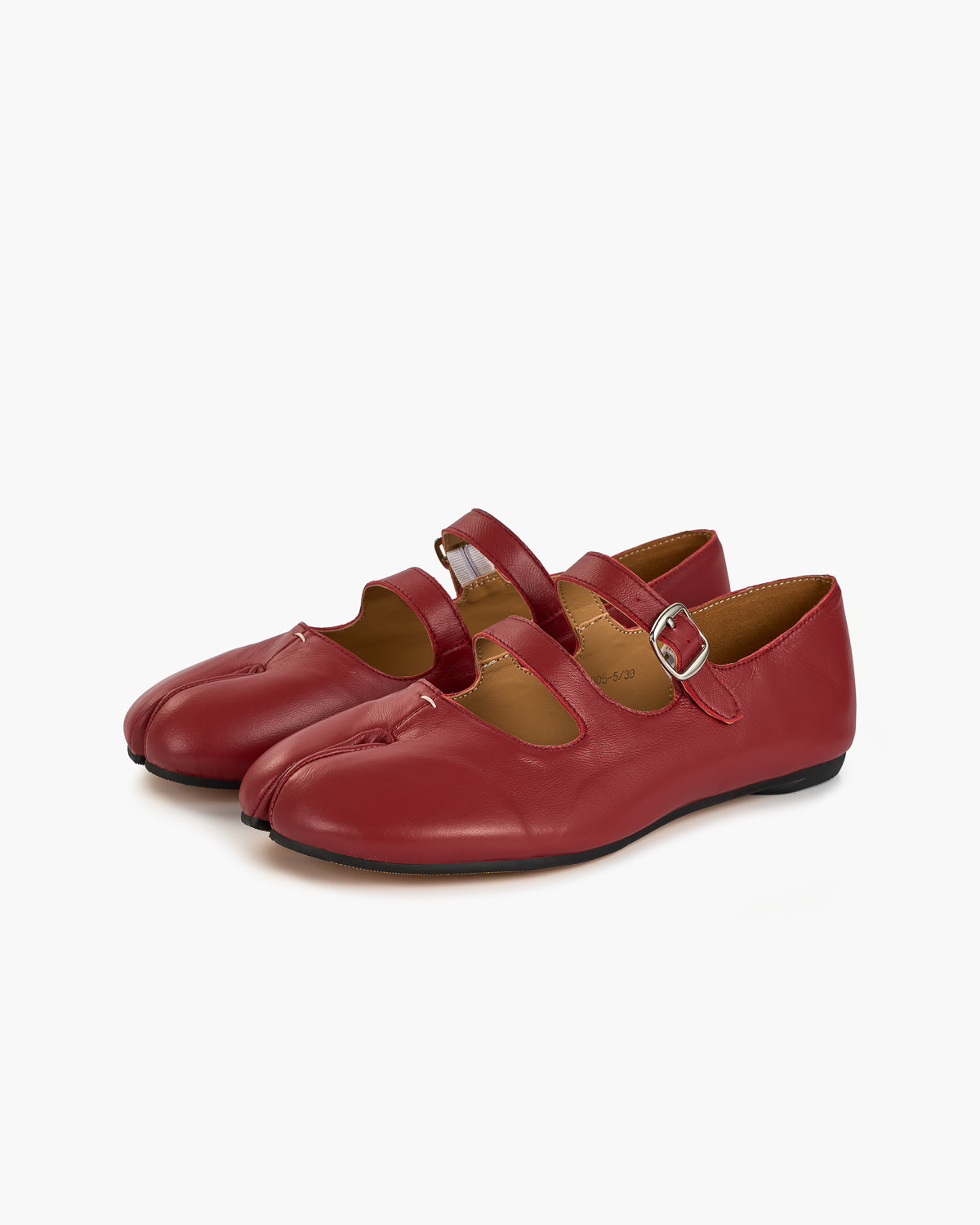 Tabi Ballet Flats Women – Double Strap Genuine Leather