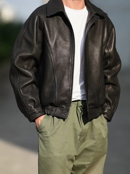 Ragnar | Casual Læderjakke til Mænd i Tidløst Design