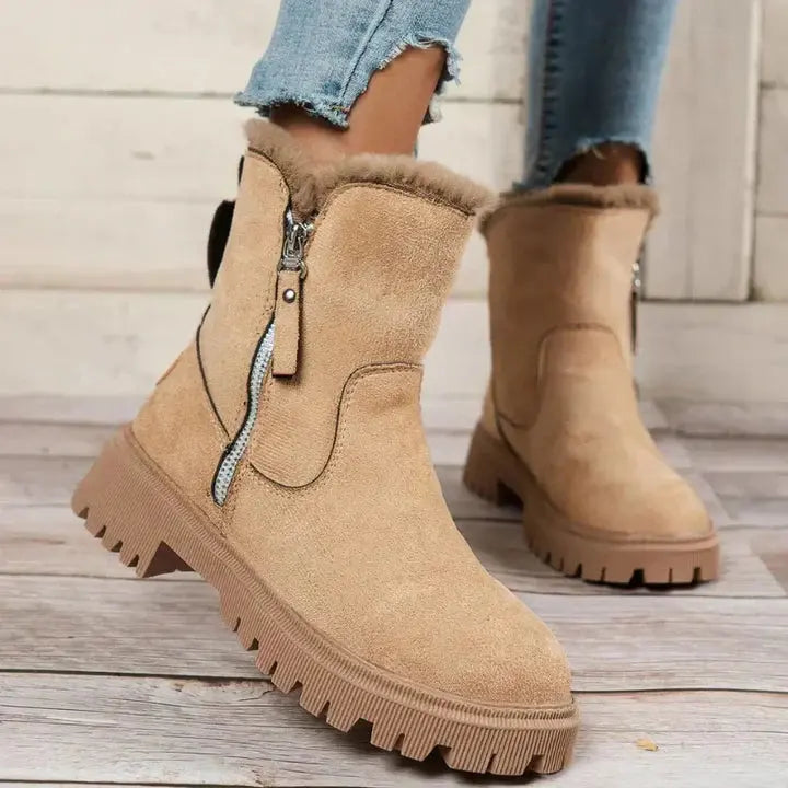 Vinterstøvler Dame | Komfortable Vinterstøvler med Plysfor ? Ideelle til Kolde Dage 1