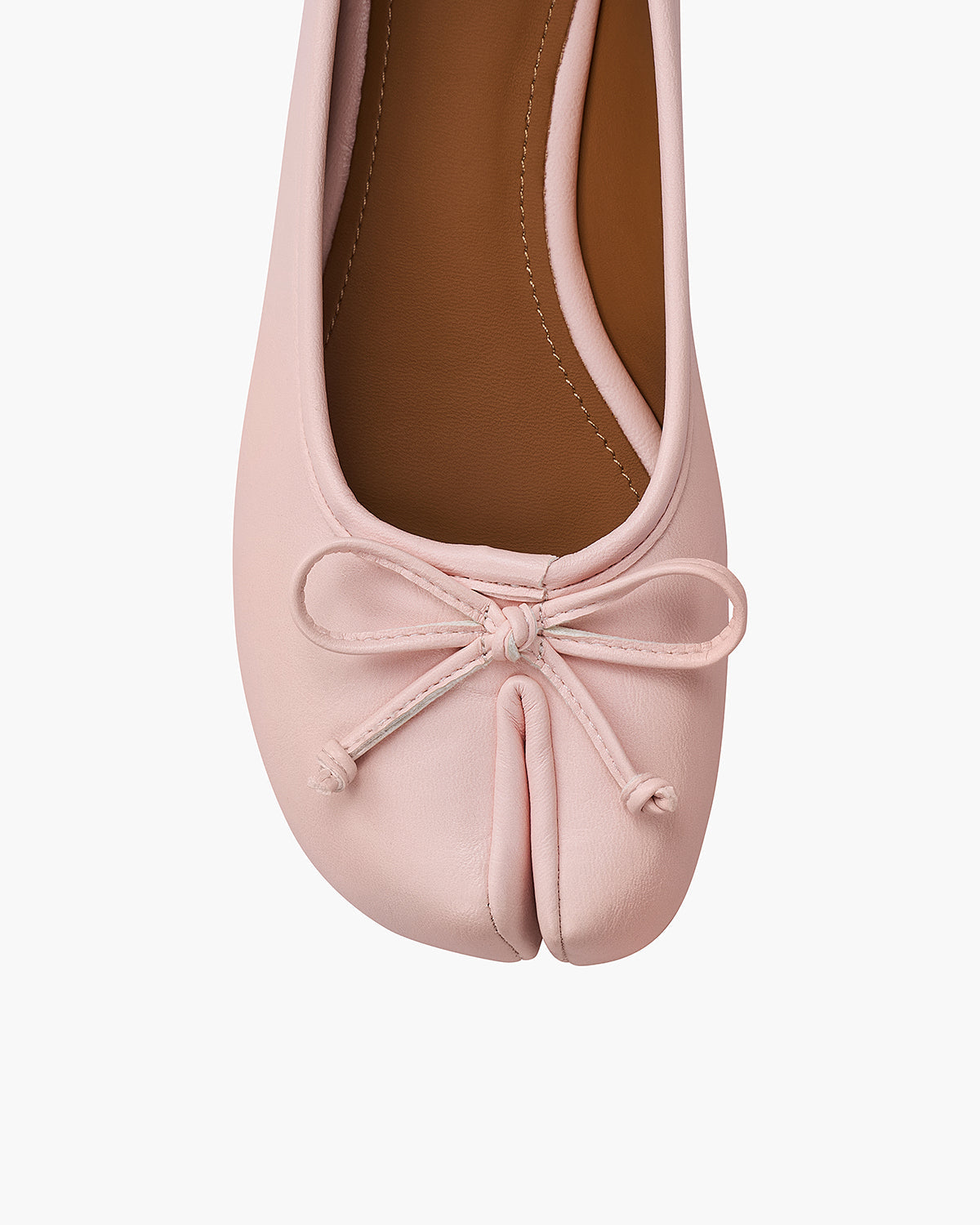 Tabi Ballet Flats Women – Bow Split Toe Microfibre Leather