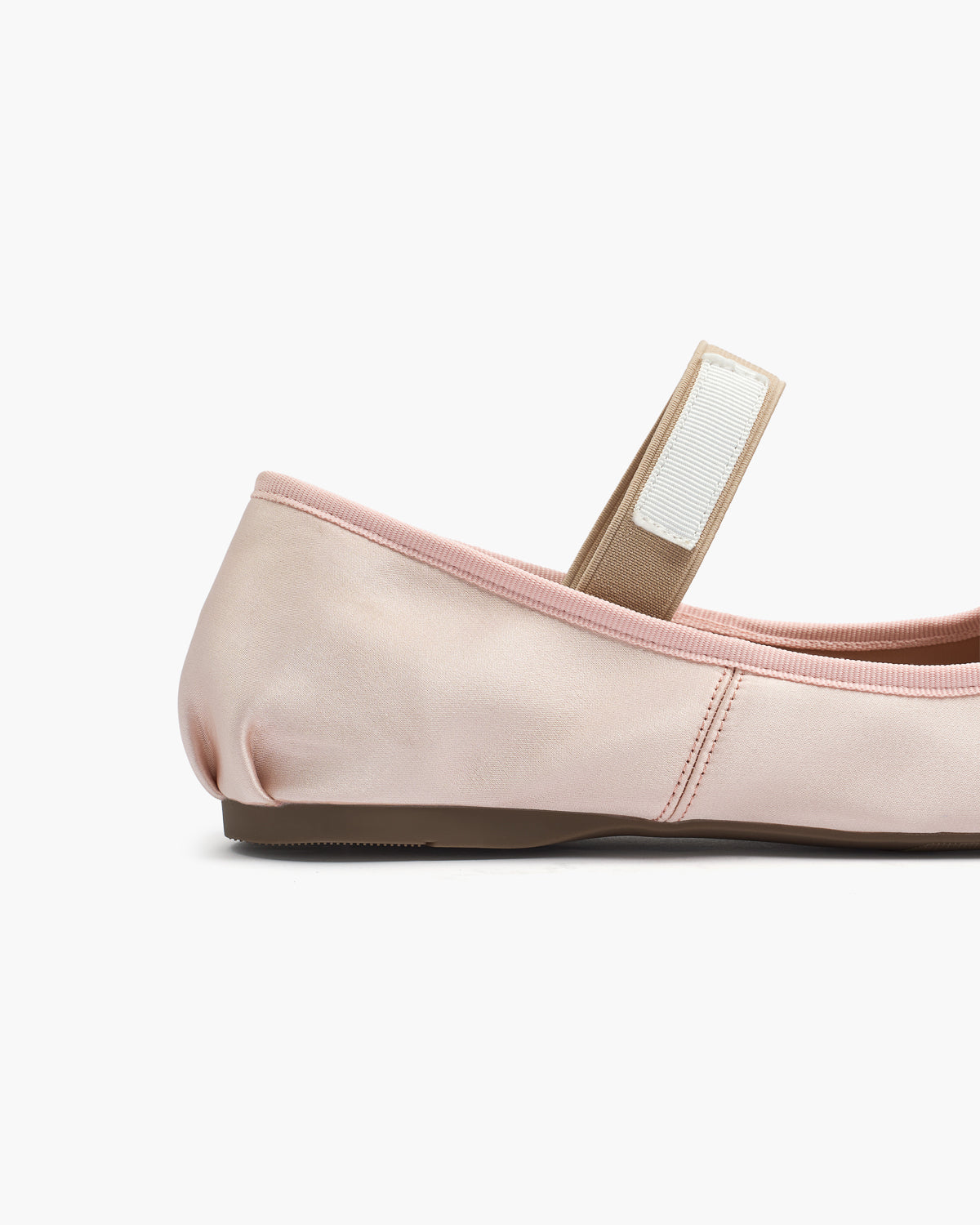 Satin Ballerina Sko Dame – Rund Snude i Blødt Satin