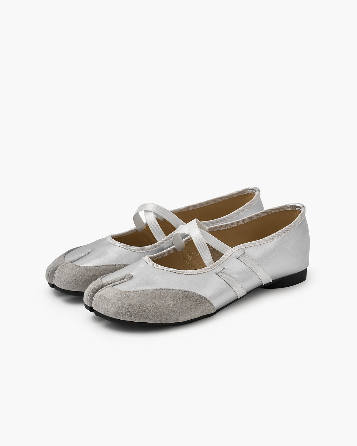 Tabi Sko Dame Ballerina – Split-Toe med Krydsremme