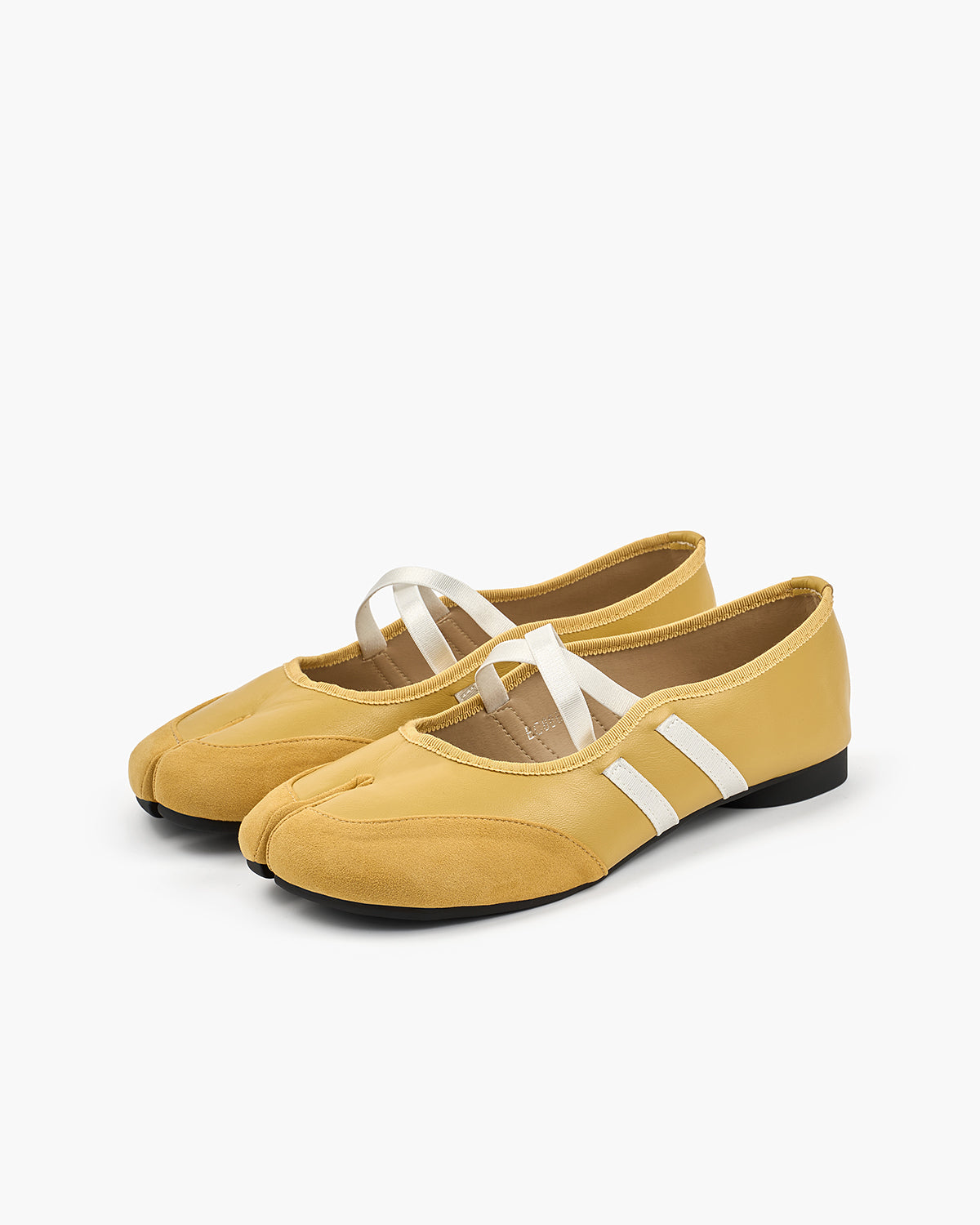 Tabi Sko Dame Ballerina – Split-Toe med Krydsremme