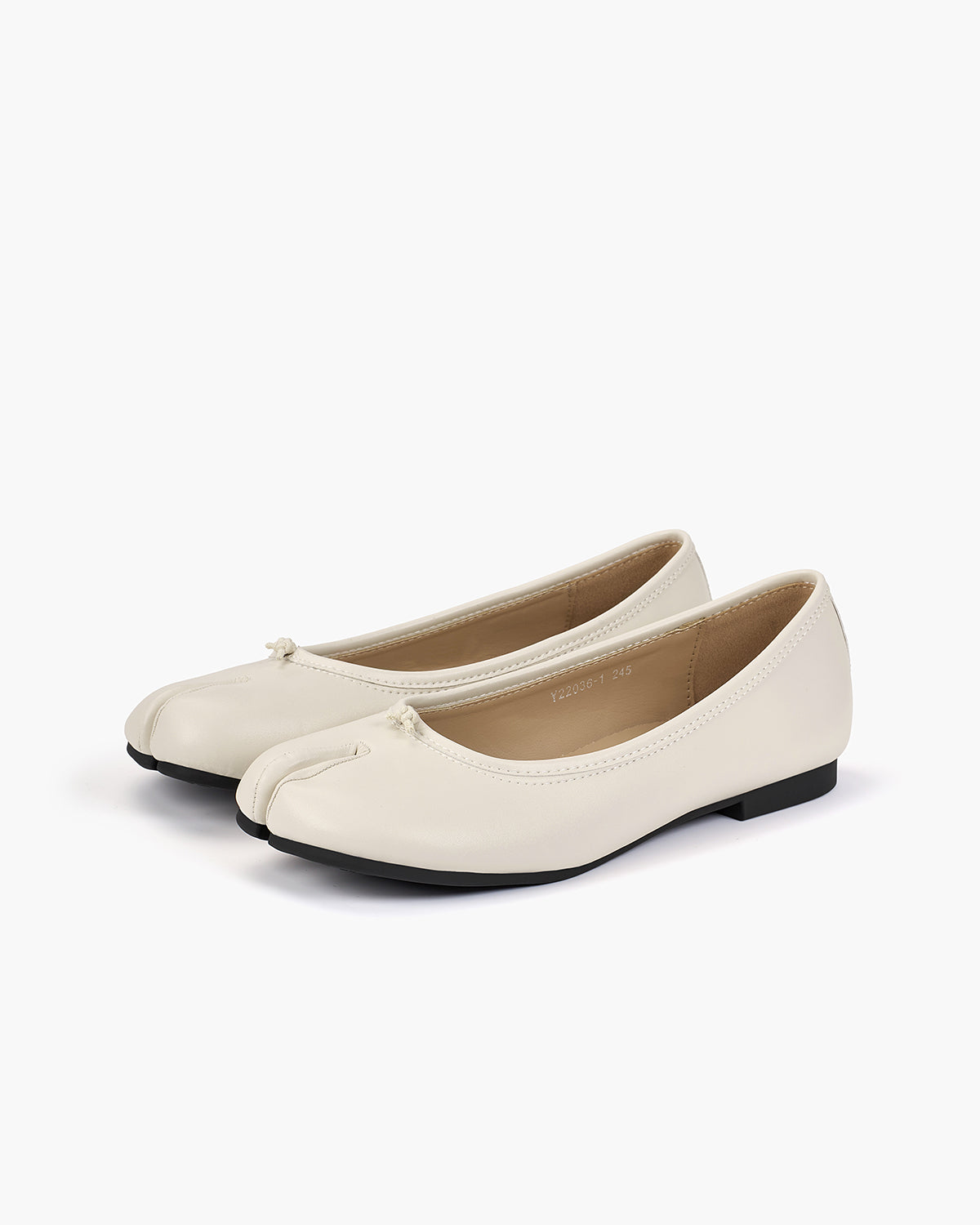 Tabi Ballet Flats Women – Split Toe Microfibre Leather