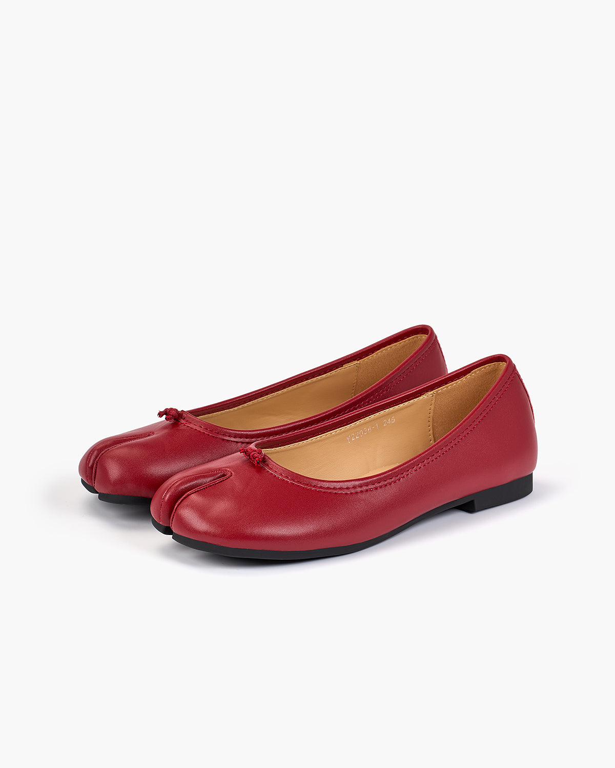 Tabi Ballet Flats Women – Split Toe Microfibre Leather
