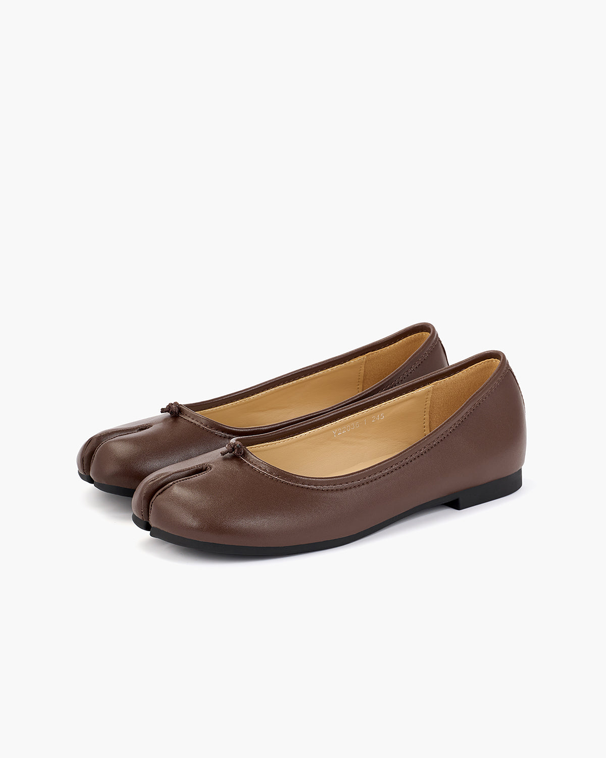 Tabi Ballet Flats Women – Split Toe Microfibre Leather