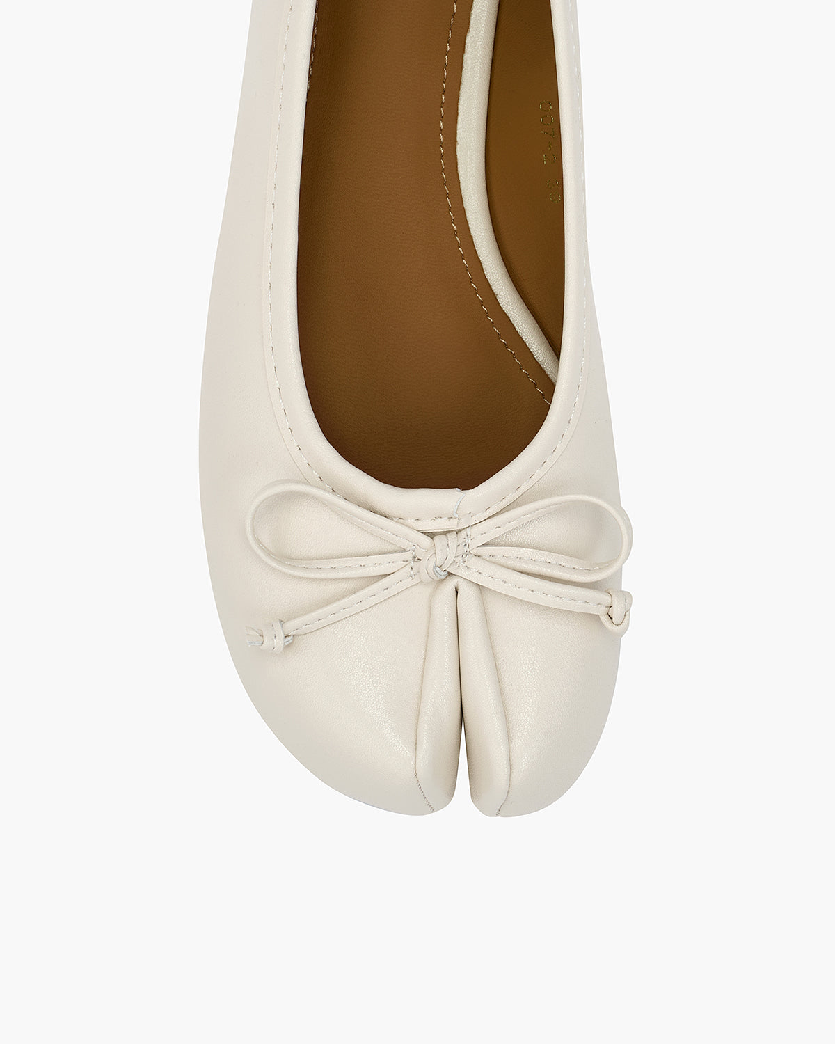 Tabi Ballet Flats Women – Bow Split Toe Microfibre Leather