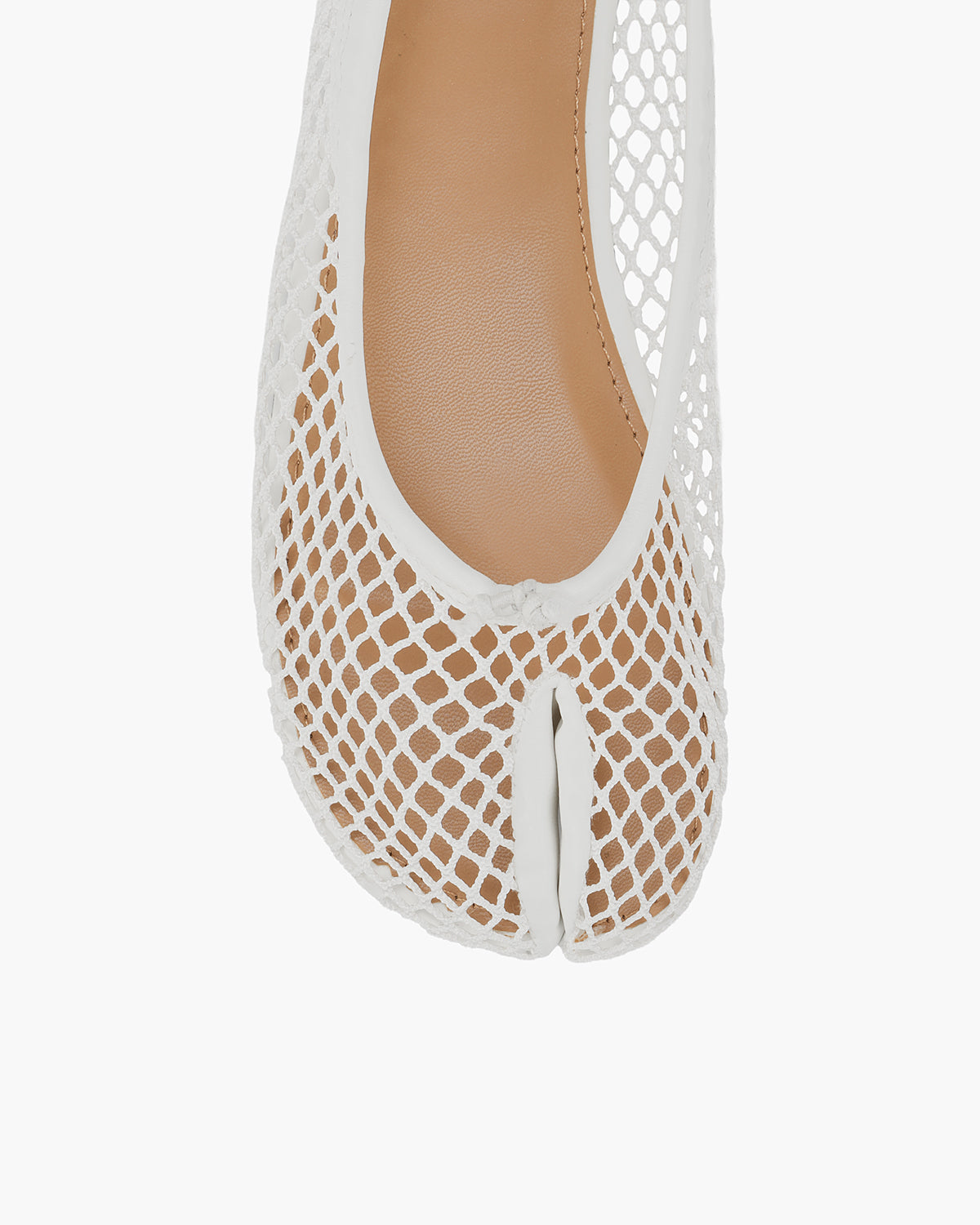 Tabi Ballerina Dame Fishnet – Netstof Sko med Split-Toe