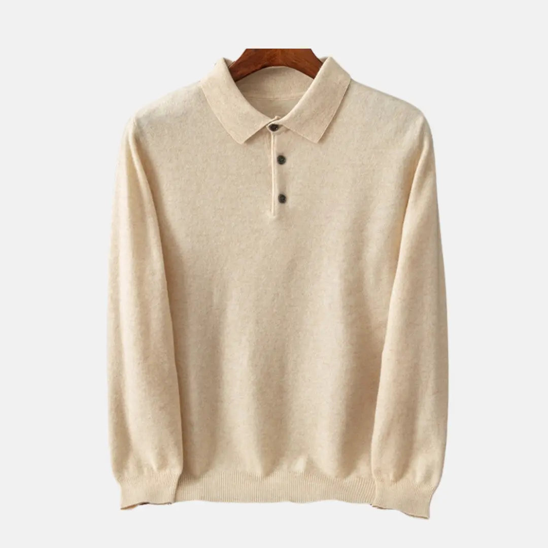 Langærmet Poloshirt Til Mænd Med Justerbar Krave | Komfortabelt Design Til Helårsbrug 2