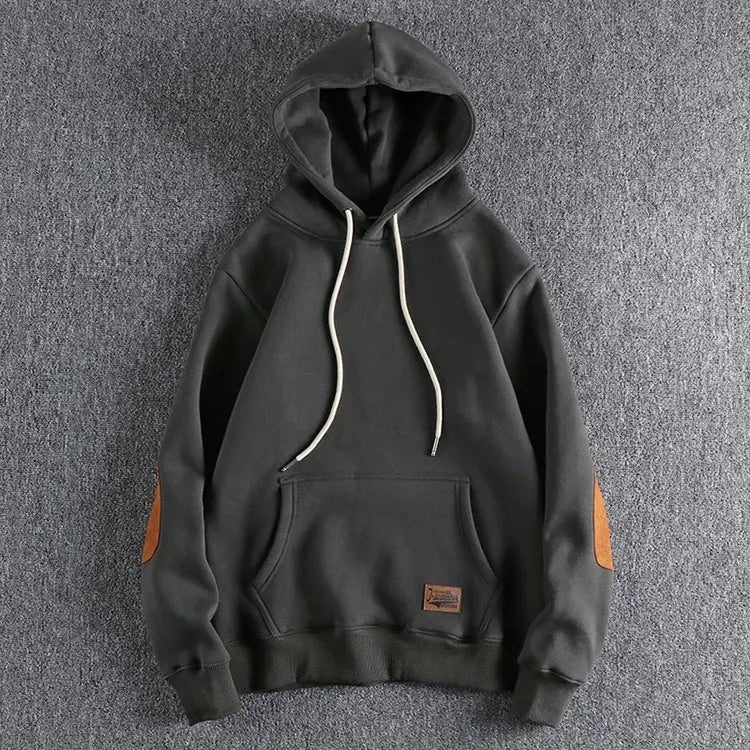 Kasper | Hoodie Mænd Afslappet Pasform Med Hætte & Ribkanter Til Hverdag