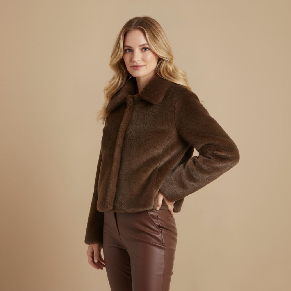 Freja | Jakke Dame – Kunstpels, Løs Pasform & Varm Efterår-Vinter Stil 2