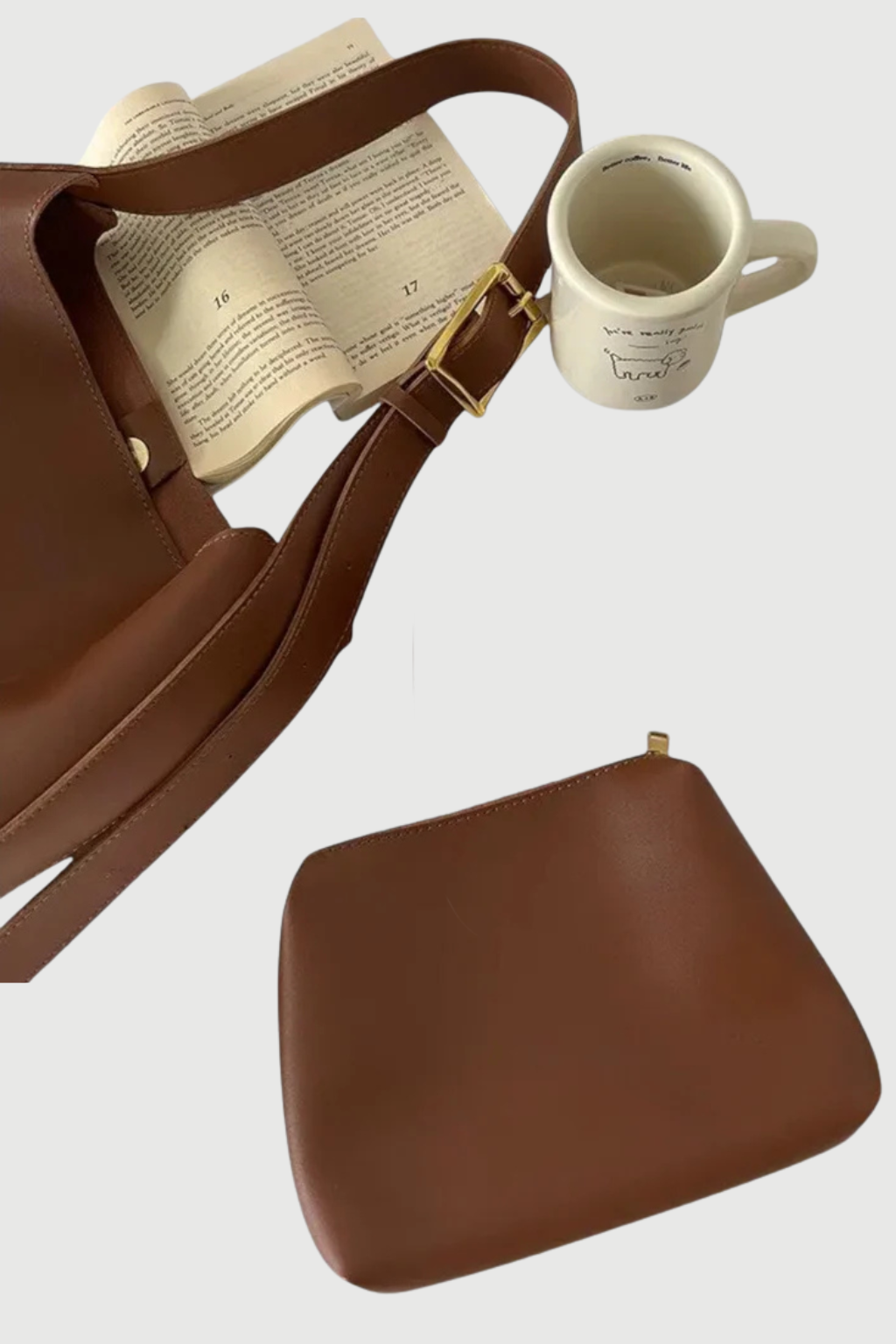 Luna | Lille Skuldertaske Dame i Læder med Justerbar Rem | Elegant Design til Hverdagsbrug 4