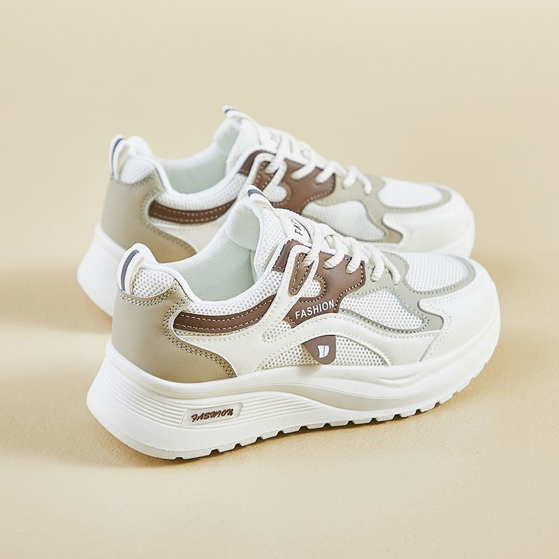 Chunky Mesh Sneakers Dame – Plateau Sneakers til Hverdag