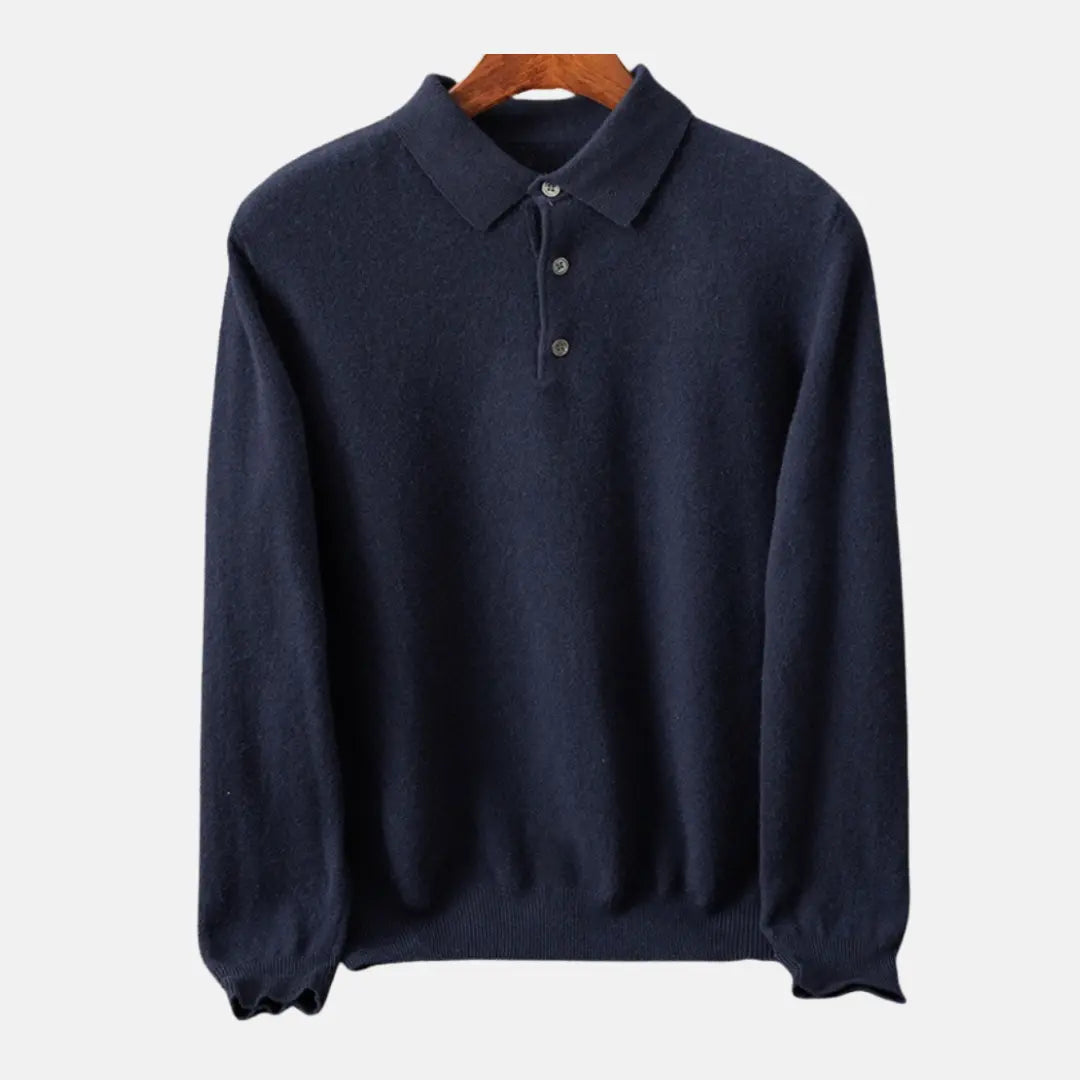 Langærmet Poloshirt Til Mænd Med Justerbar Krave | Komfortabelt Design Til Helårsbrug 3