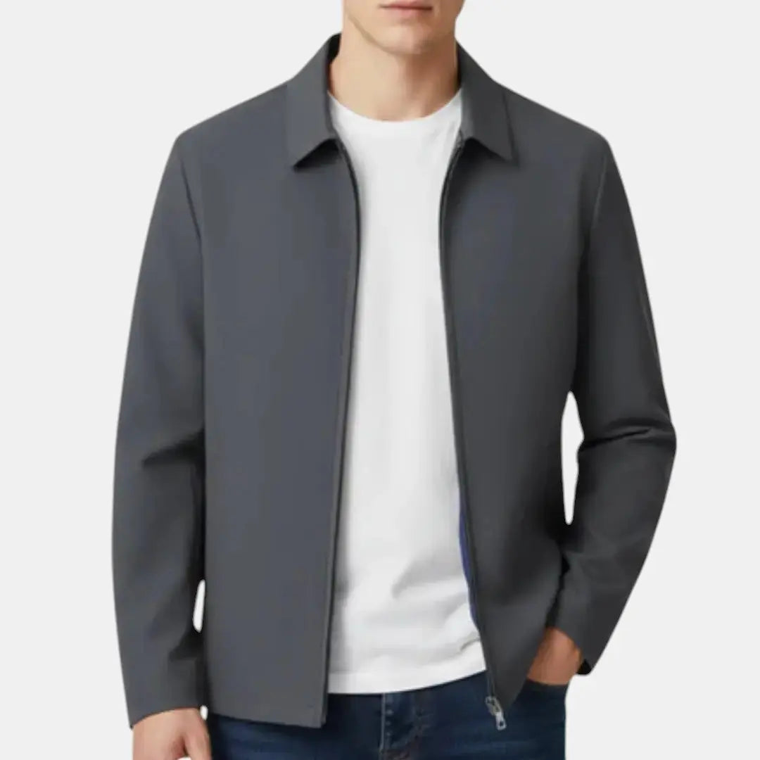 Harrington | Overgangsjakke Herre med Let og Vindafvisende Design | Perfekt til Forår og Sommer 3