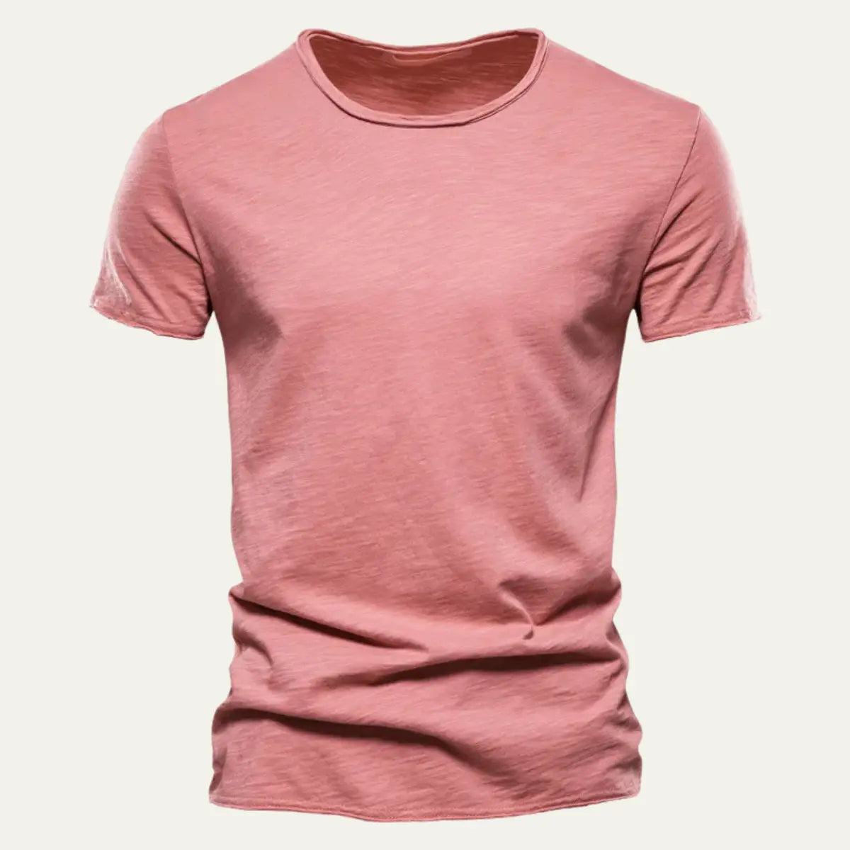 Letek | Hvid T Shirt Herre i Blødt Bomuld med Rund Hals | Letvægts Design til Komfort og Stil 1