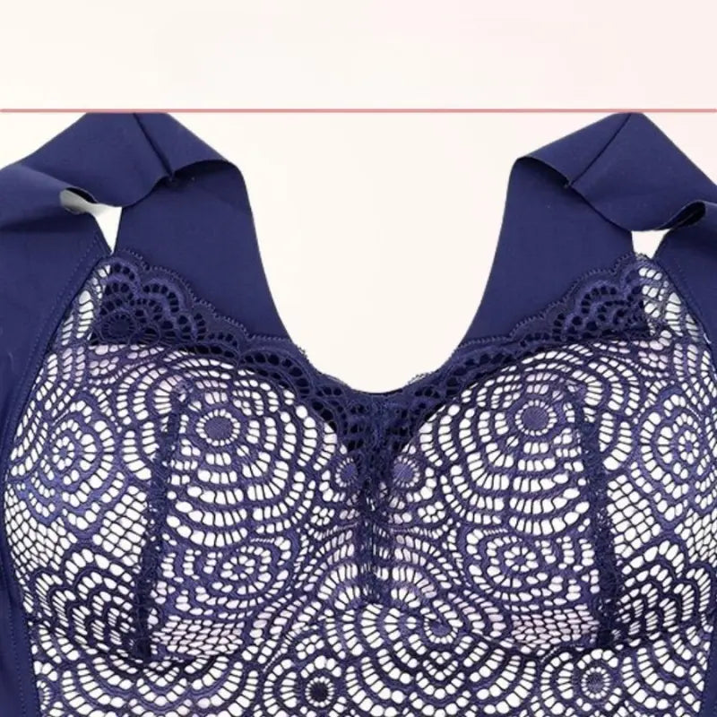 Blonde BH Uden Bøjle | Plus Size Tynd Cup med Elegant Blonde Design | Komfortabel Pasform til Daglig Brug 13