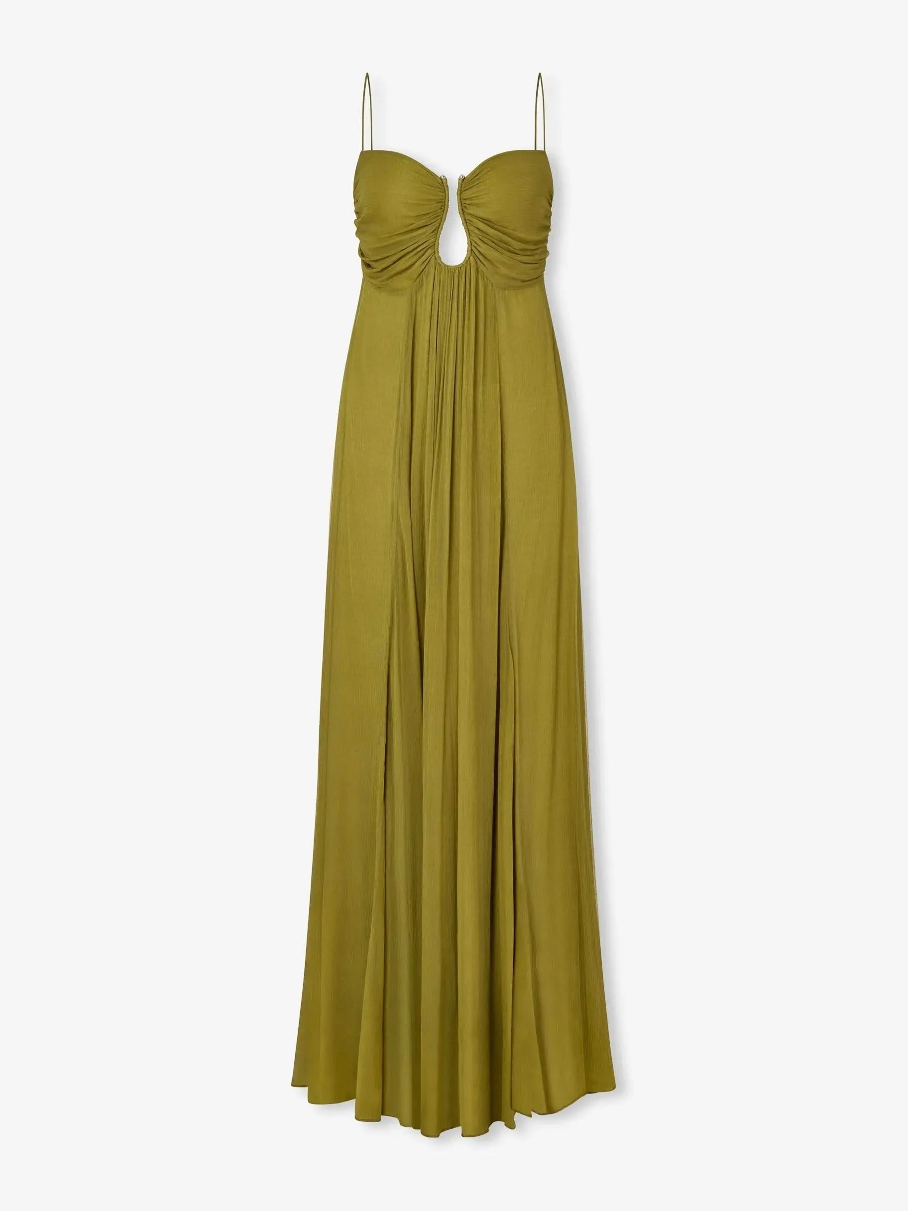 Flou Olive Morea maxi-kjole Panorla