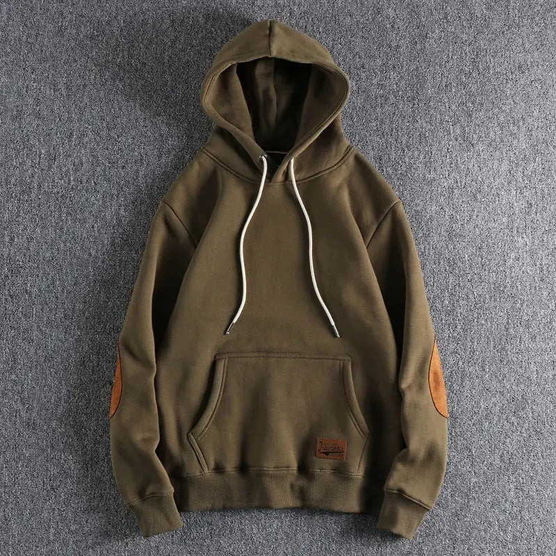 Kasper | Hoodie Mænd Afslappet Pasform Med Hætte & Ribkanter Til Hverdag