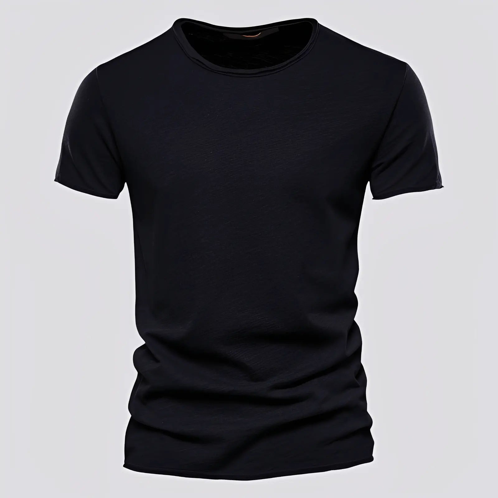 Let T-Shirt til Mænd | Afslappet Pasform med Rund Hals | Komfortabel Sommer Tee 8