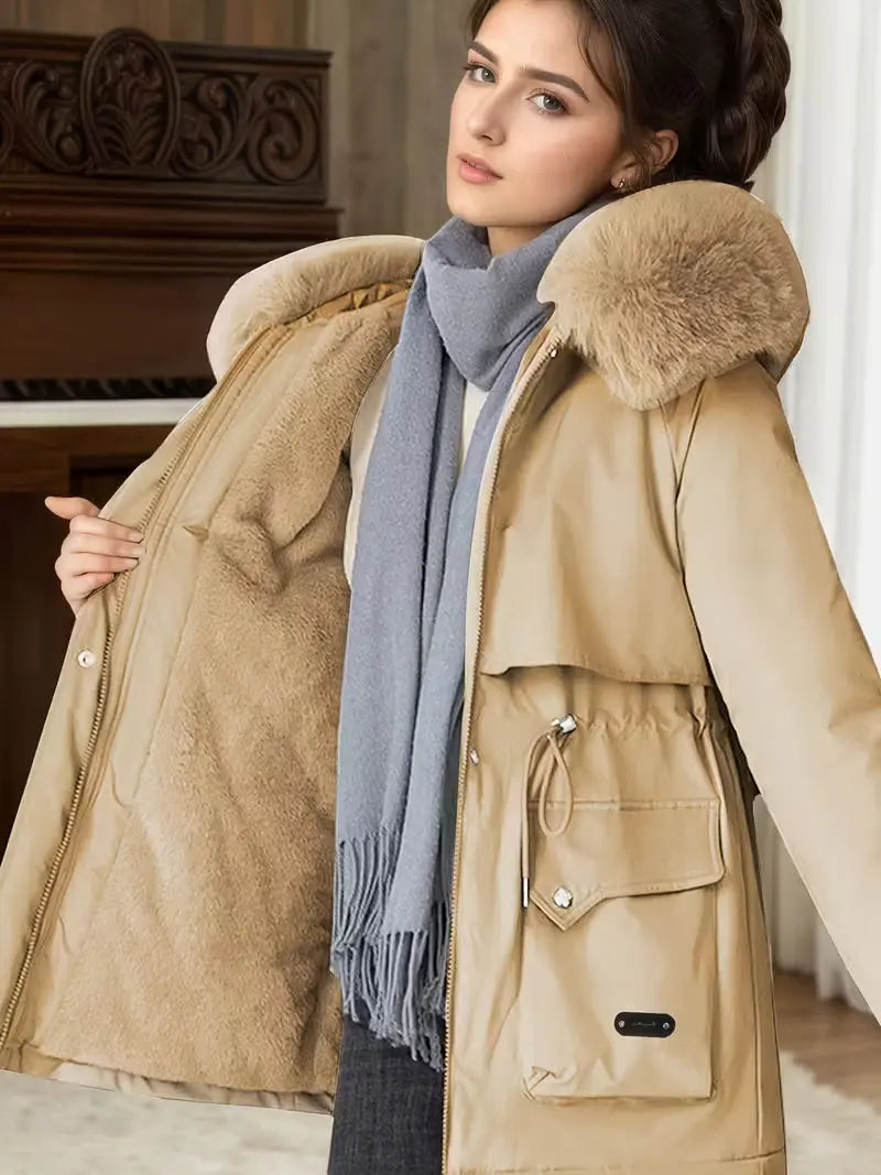 Signe | Vindtæt Lang Vinterjakke Dame