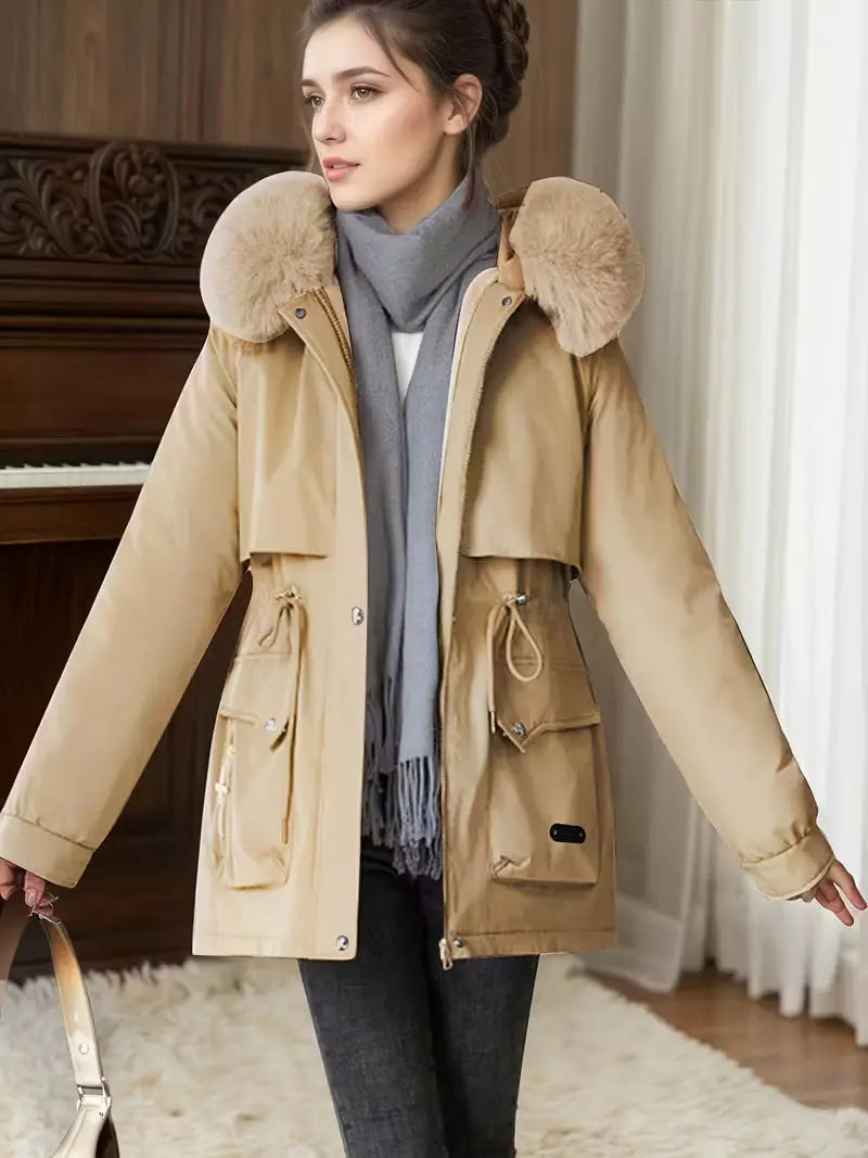 Signe | Vindtæt Lang Vinterjakke Dame