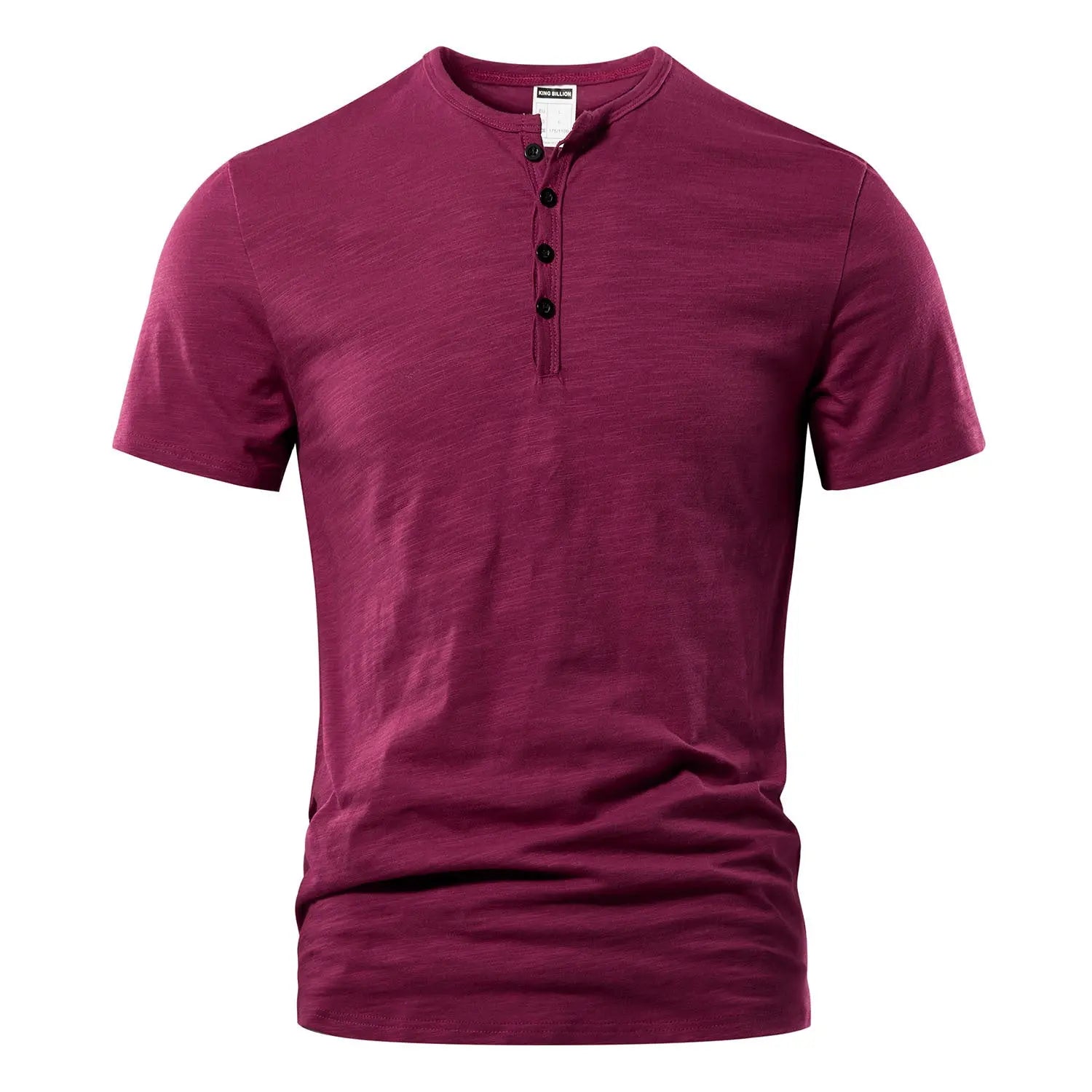 Casual T-Shirt til Mænd med Knaplukning | Komfortabel Design til Hverdag og Fritid 6