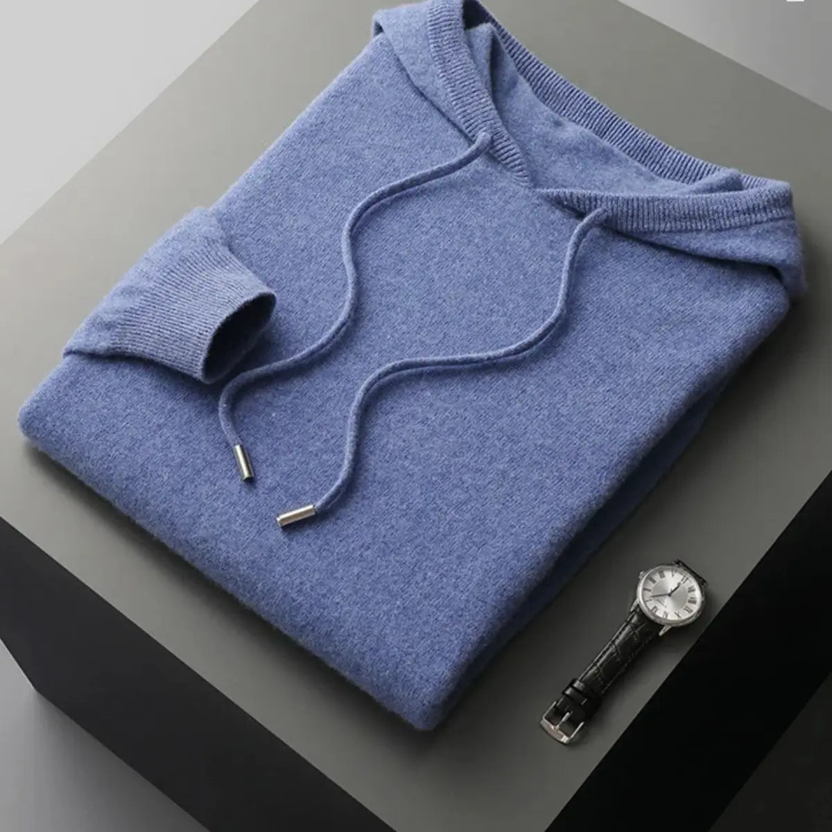 Nicolai | Hoodie Mænd Afslappet Pasform Med Hætte & Ribkanter Til Hverdag