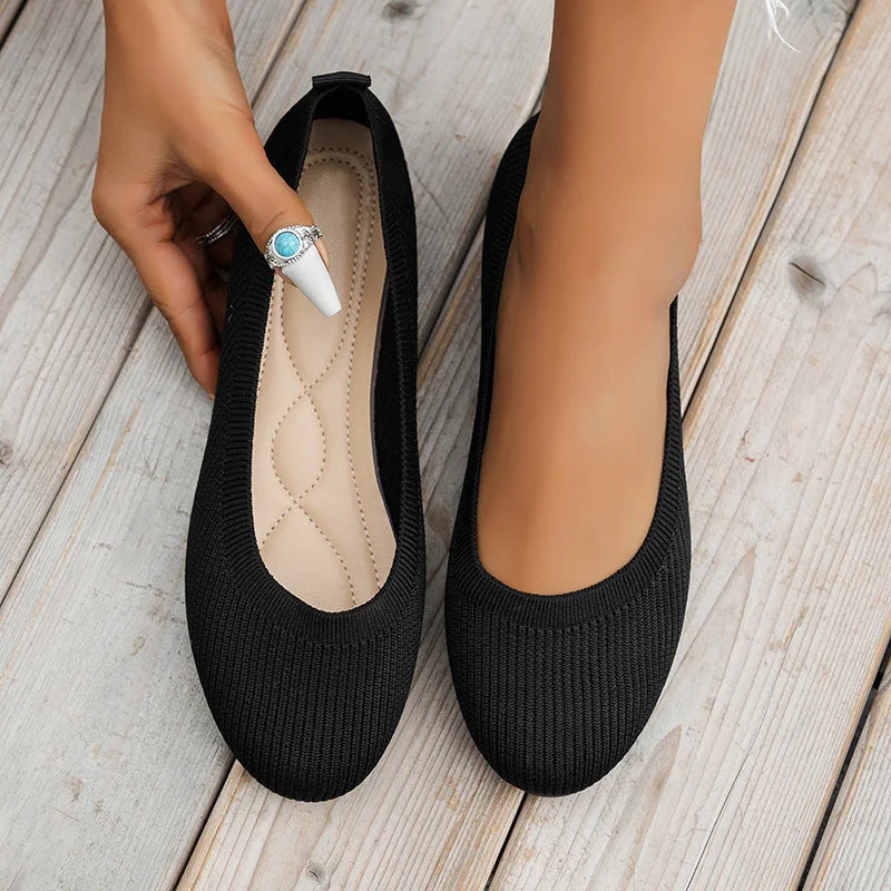 Mesh Ballerina Sko Dame – Åndbar med Skridsikker Sål