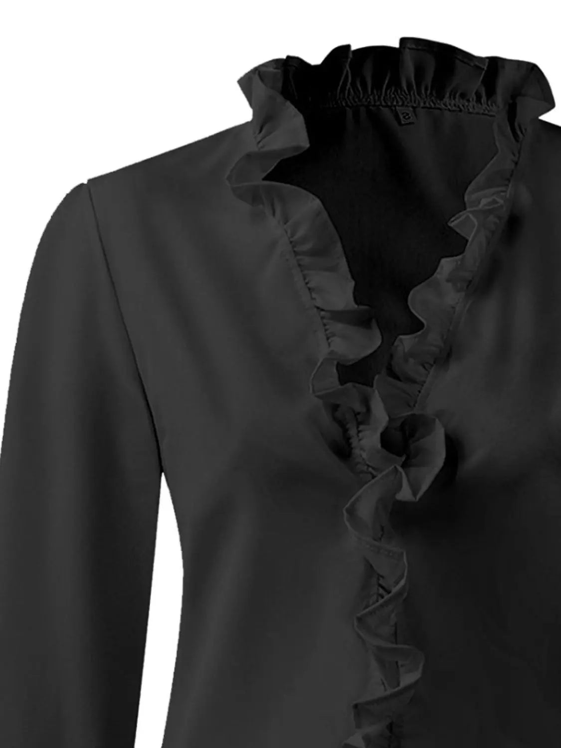 Tove Bluse Dame Flæser V-udskæring – Lange Ærmer 100% Polyester Panorla