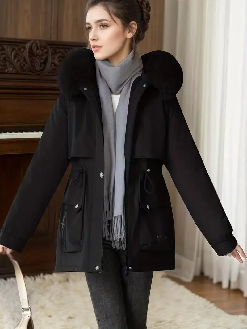 Signe | Vindtæt Lang Vinterjakke Dame