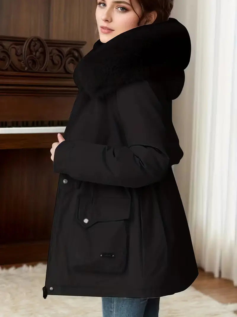 Signe | Vindtæt Lang Vinterjakke Dame