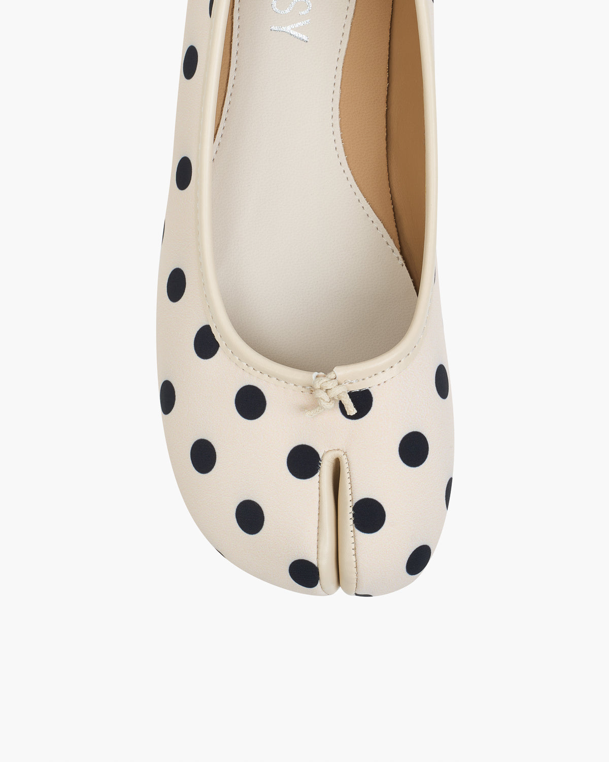 Tabi Ballet Flats Women – Polka Dot Split Toe Fabric