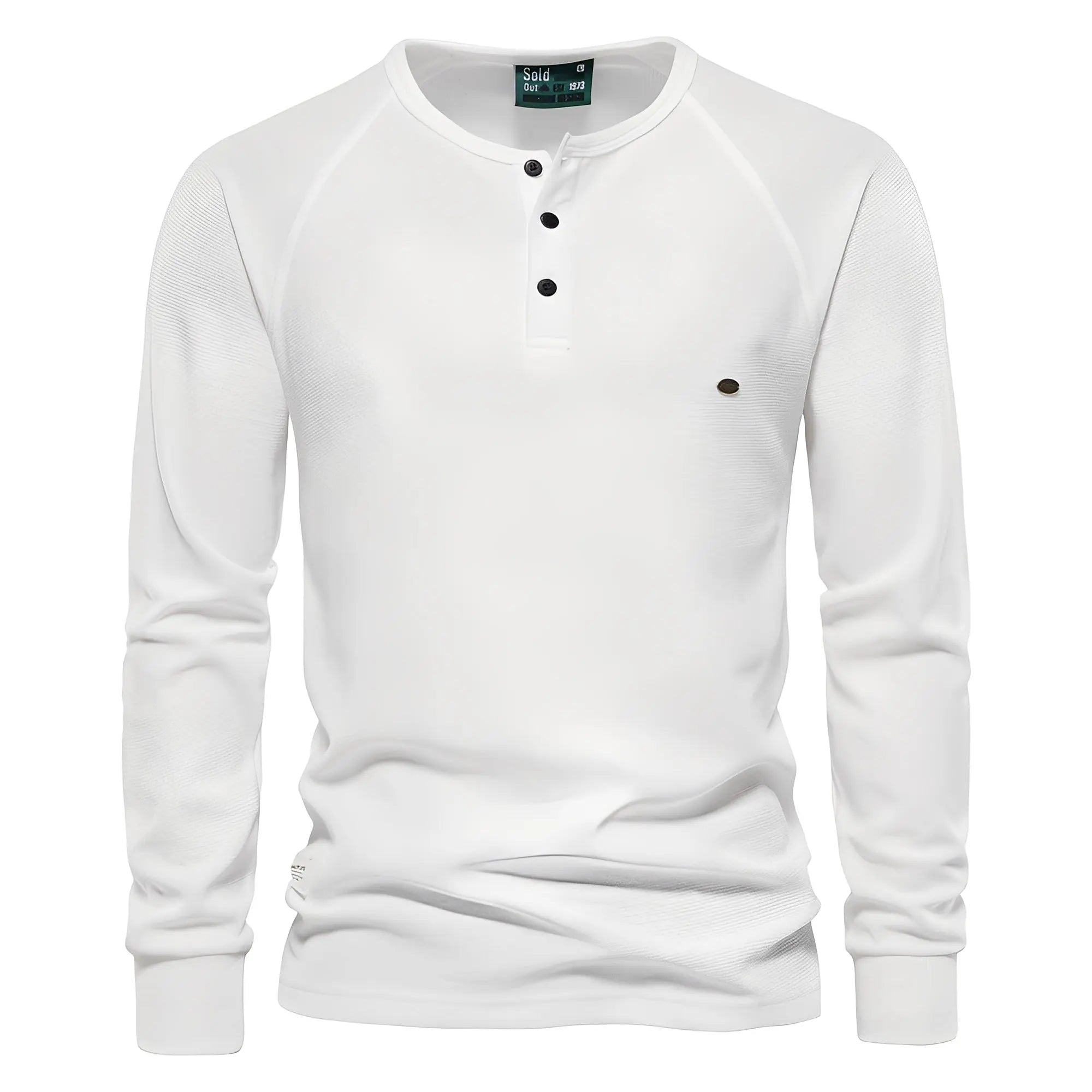Langærmet Waffle T-shirt til Mænd med Blødt Stof | Elegant Casual Look til Hverdag 2
