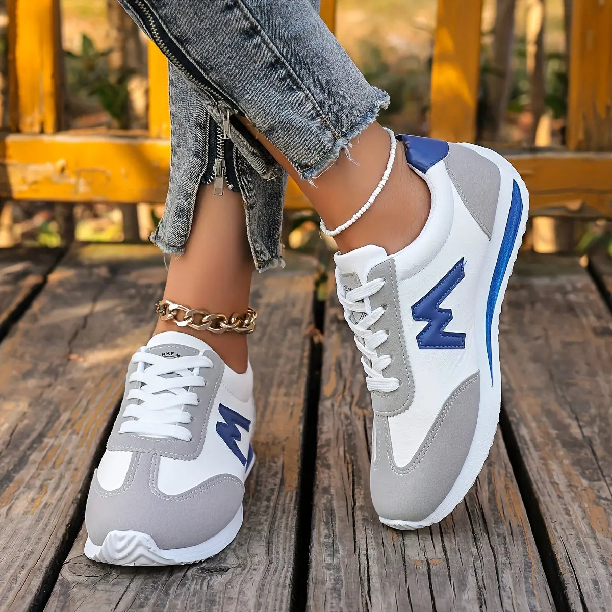 Hanne | Ortopædiske Low-Top Sneakers med Åndbart Mesh | Stødabsorberende Komfort for Aktiv Livsstil 12