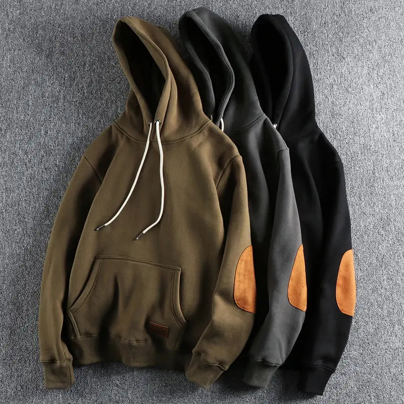 Kasper | Hoodie Mænd Afslappet Pasform Med Hætte & Ribkanter Til Hverdag