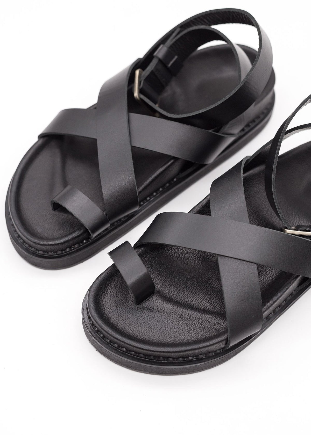 Slip-In Sandaler Dame Læder – Spænderem til Sommer