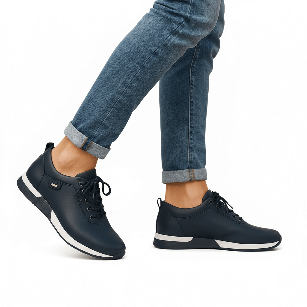 Panorla | Leather sneakers with comfort