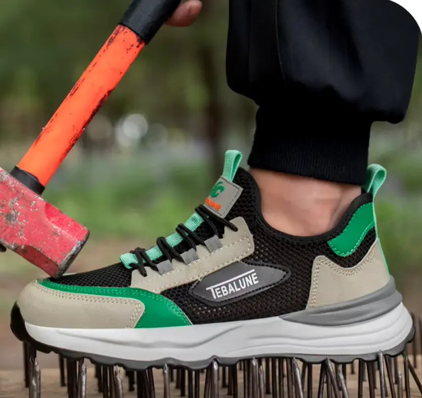 Sikkerhedssko | Åndbare Arbejdssko med Kompositkappe | Let og Skridsikker Beskyttelse til Mænd 1