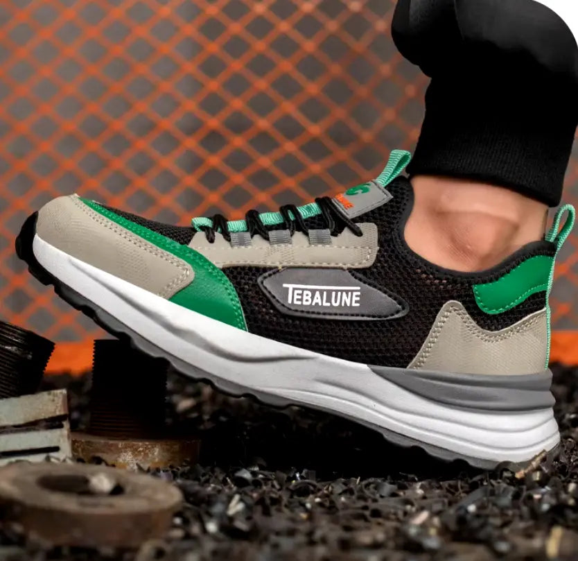 Sikkerhedssko | Åndbare Arbejdssko med Kompositkappe | Let og Skridsikker Beskyttelse til Mænd 8