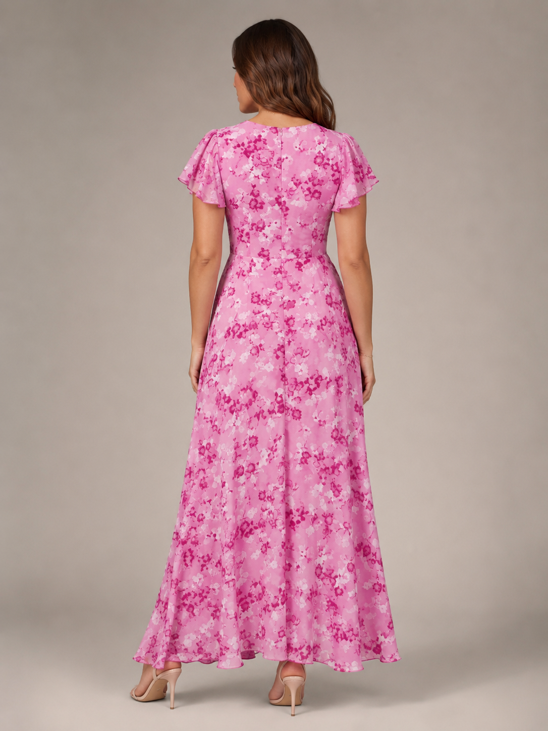 Floral Maxi Dress Women – Butterfly Sleeve A-Line Dress