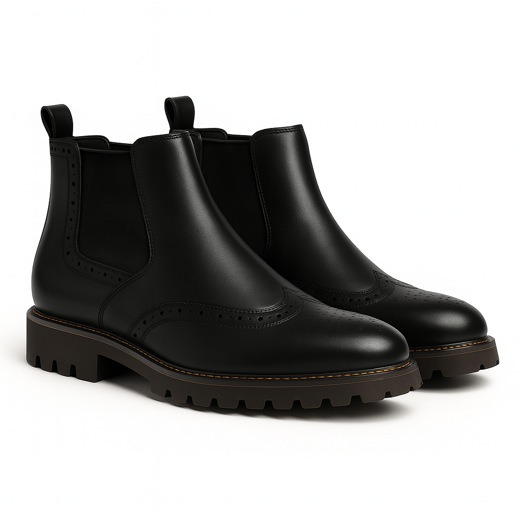 Panorla | Brogue Chelsea Boots