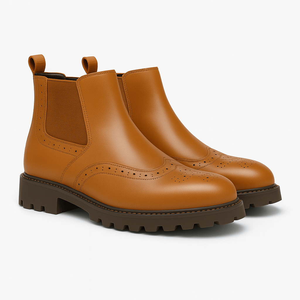 Panorla | Brogue Chelsea Boots