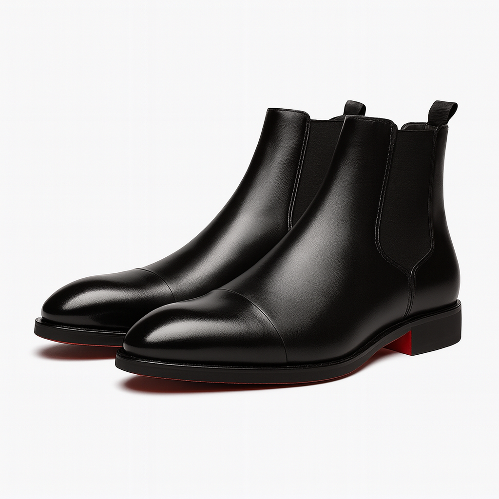 Chelsea Støvler Herre i PU-Læder – Elegant Slip-On Design med Elastiske Sidepaneler til Casual og Semi-Formel Brug 4