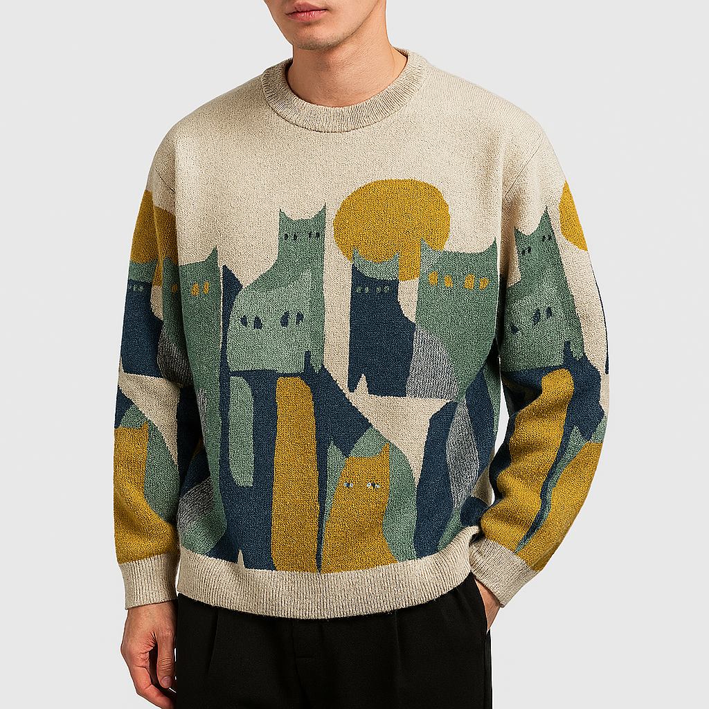 Panorla | Katteprint Pullover 2