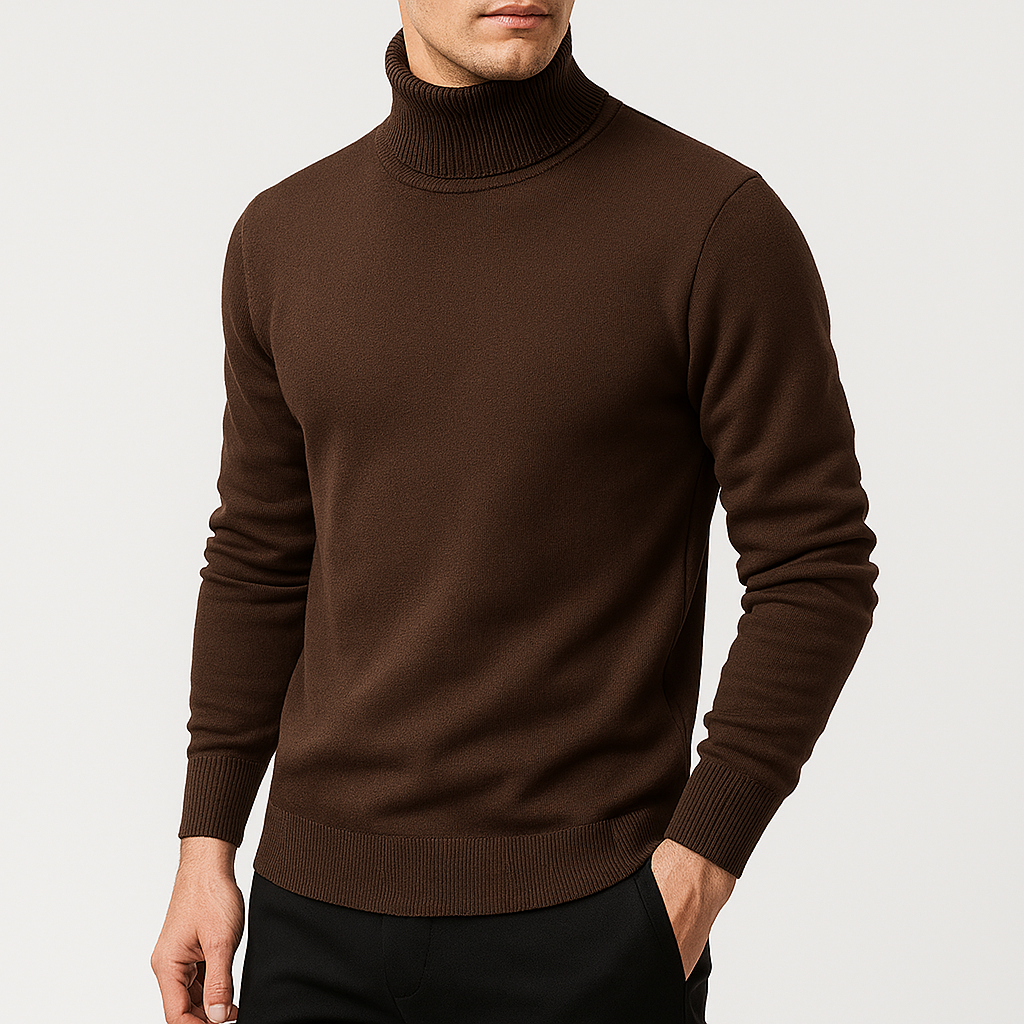 Klassisk Rullekrave Uldtrøje til Mænd – Blød Merino Uld, Afslappet Pasform, Perfekt til Hverdag og Særlige Lejligheder 5