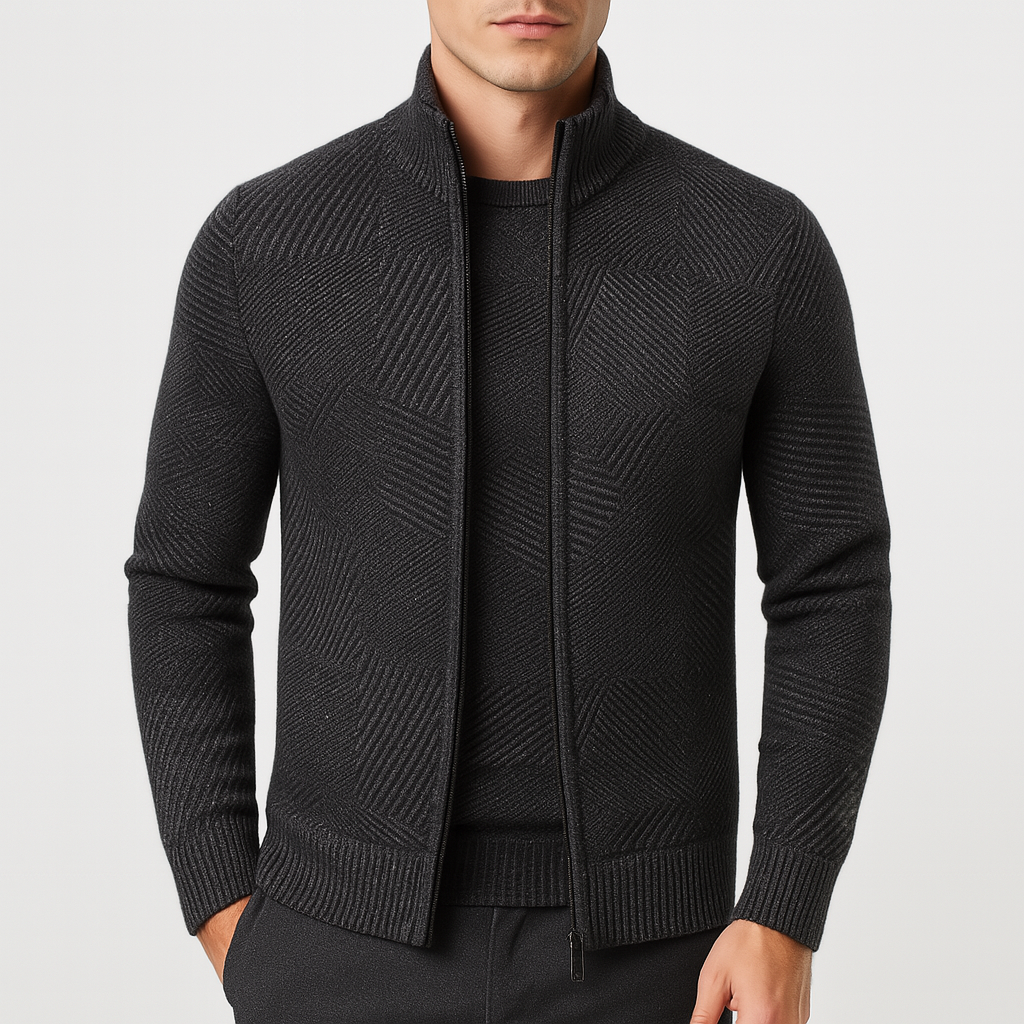 Panorla | Lounge Cardigan med lynlås 2