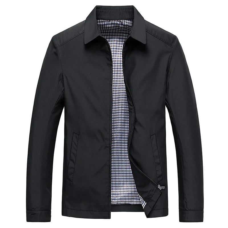 Elegant Sommerjakke Til Mænd - Åndbart Design med Slim Fit og Stilfulde Detaljer 0