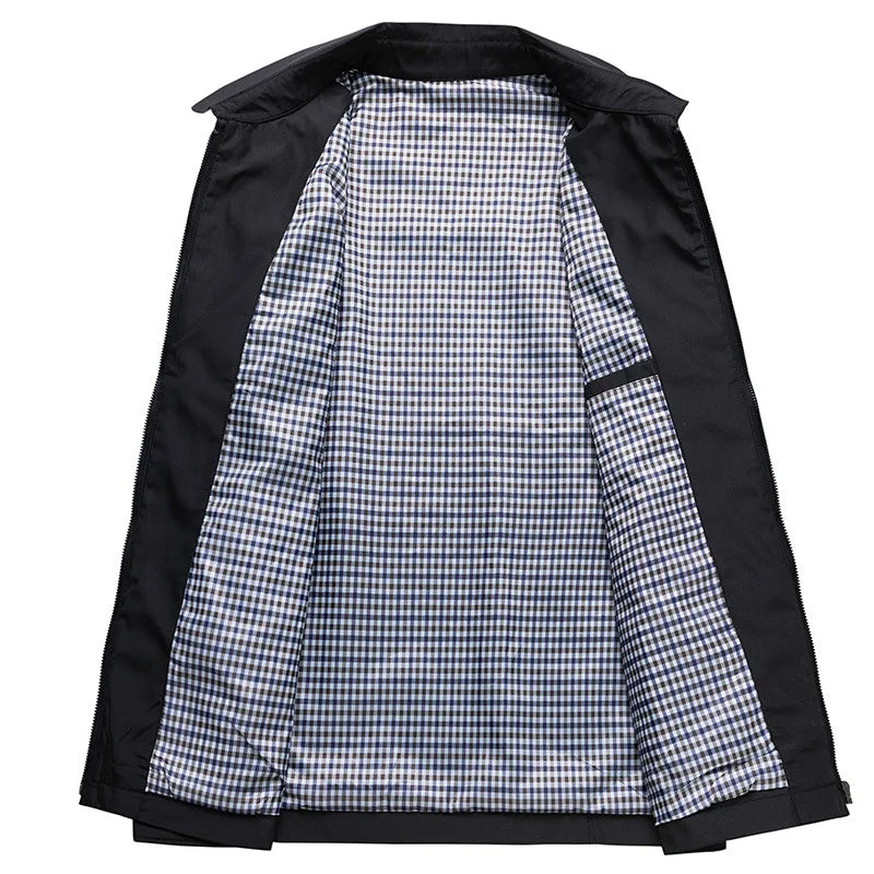 Elegant Sommerjakke Til Mænd - Åndbart Design med Slim Fit og Stilfulde Detaljer 4