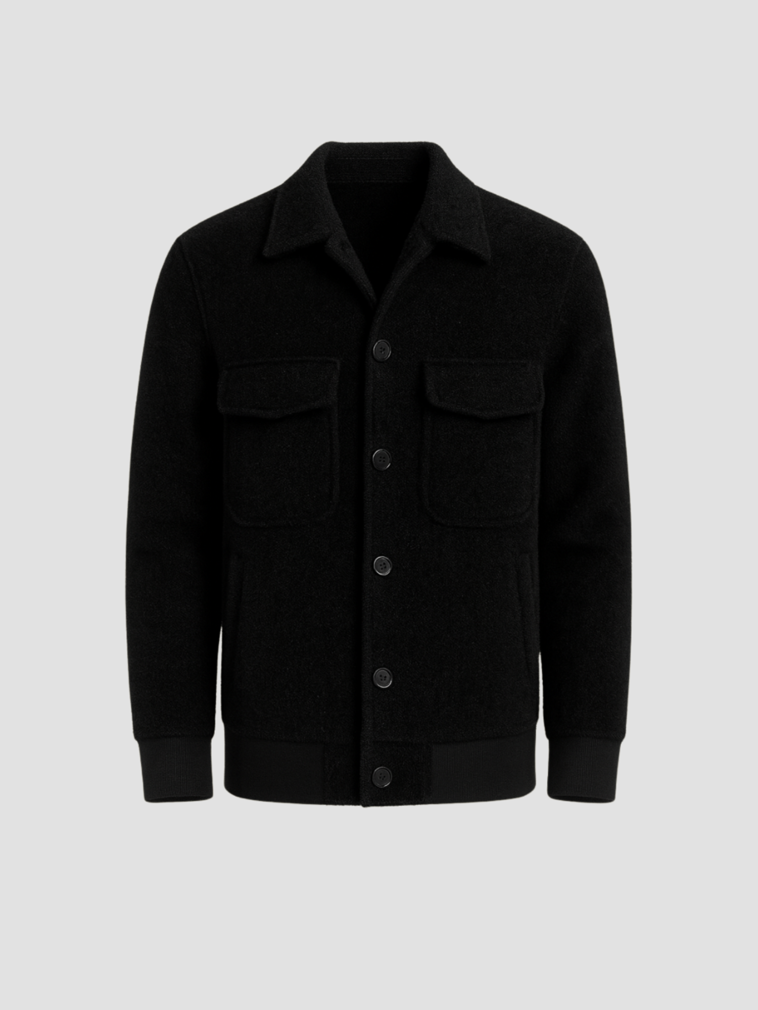 Mikkel | Elegant Efterårsjakke med Struktureret Snit og Lommer